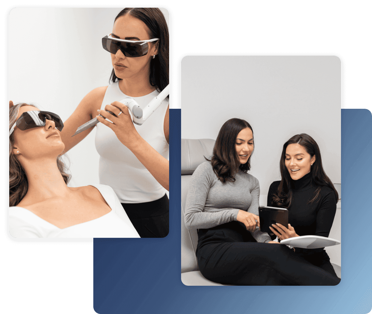 Glo antiaging medispa collage of treatments